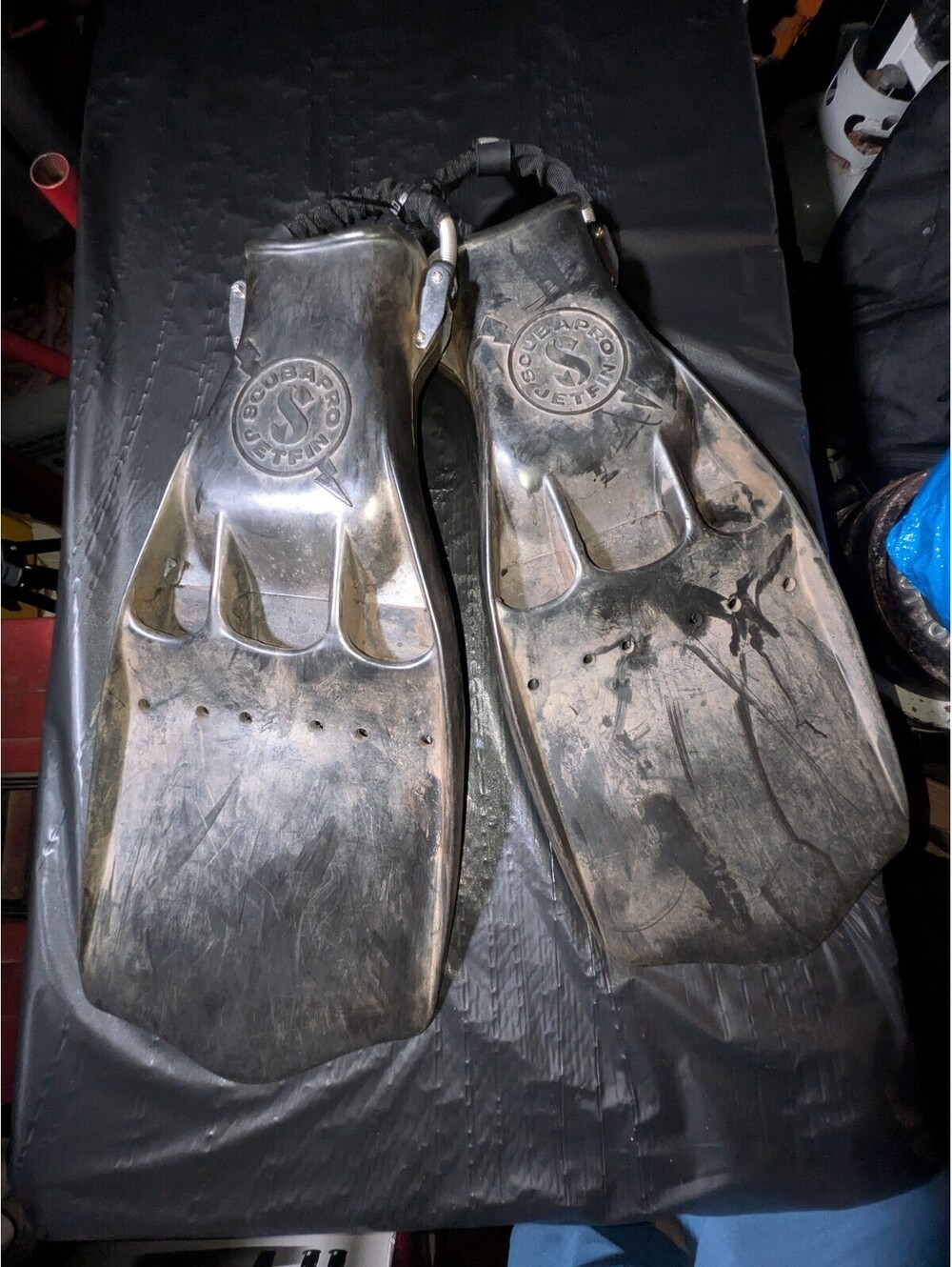 Vintage Scubapro Jetfin X-Large Rubber Diving Fins